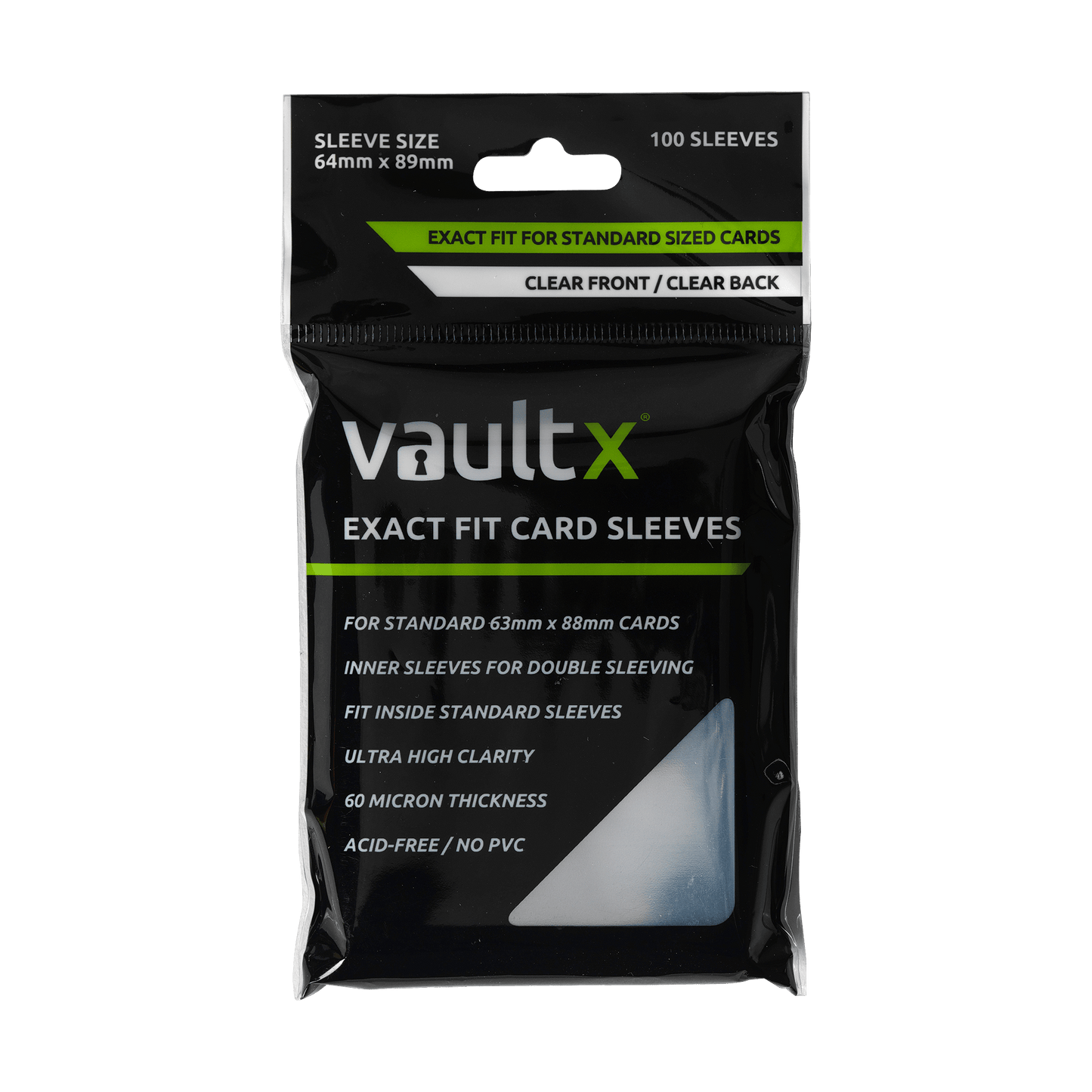 Exact Fit Card Sleeves (100 Sleeves)